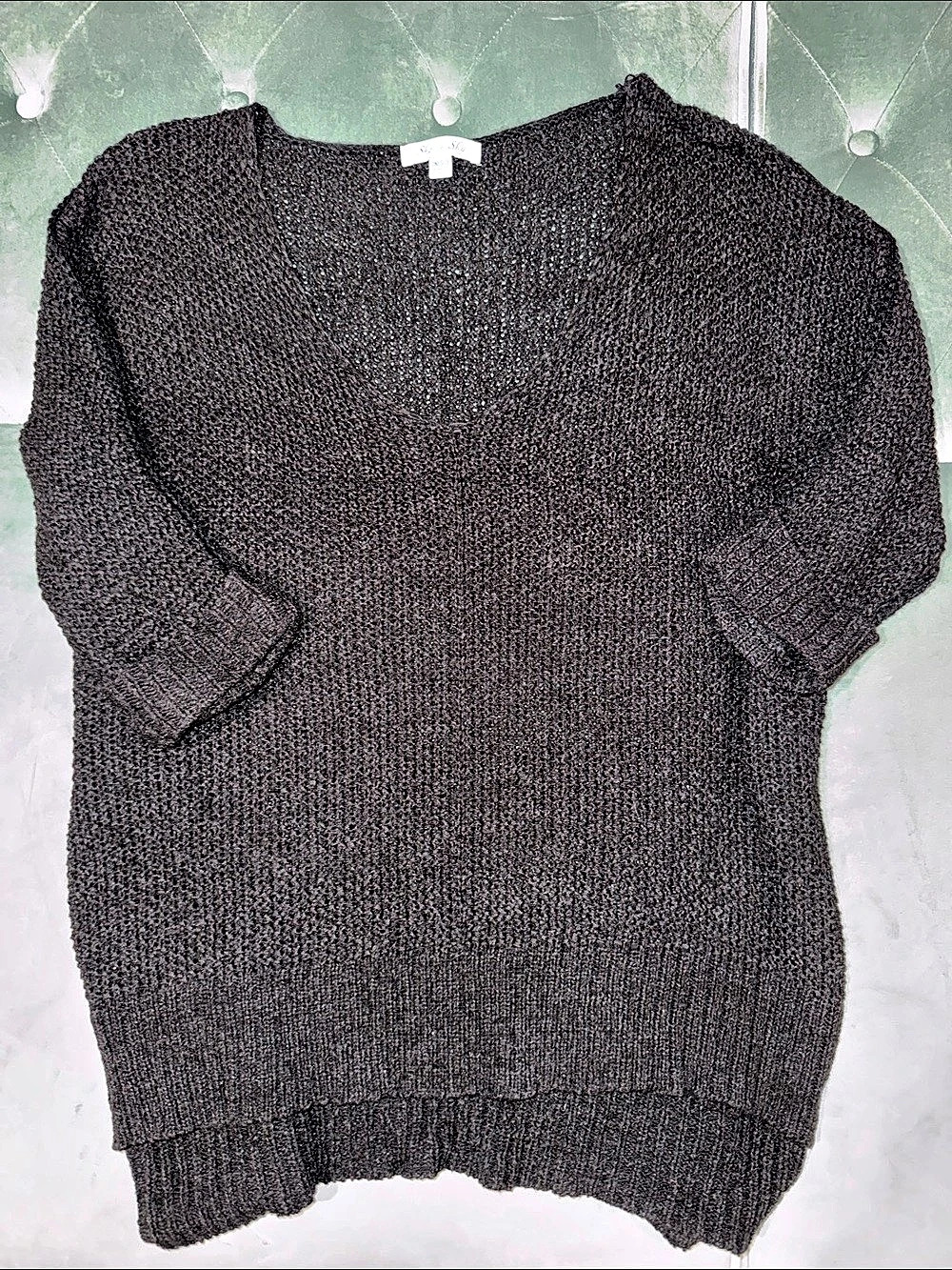 She + Sky Women's Black Knit Sweater Like New